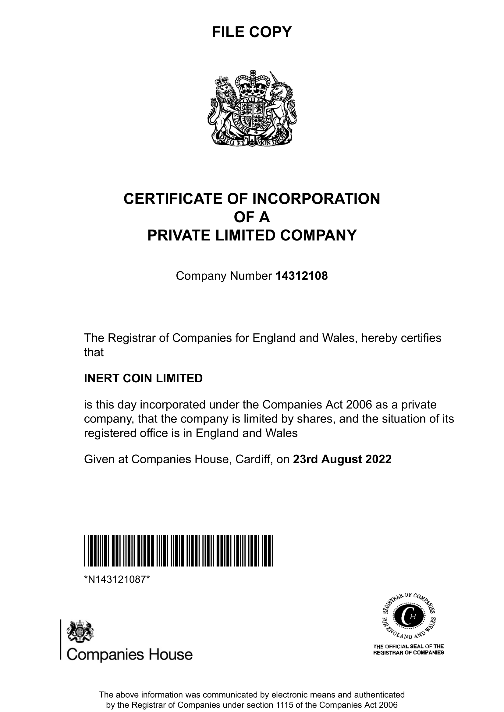 Cert file